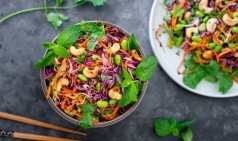 hoc ha tang cach lam salad hat dieu la mieng thom ngon giup dang thon