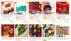 tet trung thu mua covid 19  mua sam hoc lam banh tren san online